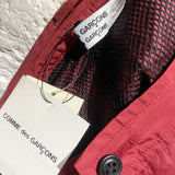 COMME DES GARÇONS RED NYLON SKIRT