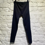 RICK OWENS BLACK KNIT LEGGINGS