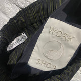 OUR LEGACY “WORKSHOP” BLACK/YELLOW STRIPED TROUSERS