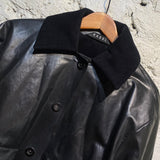 KASSL PU/COTTON BLACK JACKET