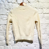 NAERSI SELECTED CREAM KNIT SWEATER