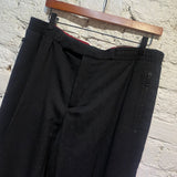 ALEXANDER MCQUEEN BLACK RED WAISTBAND SWEATPANTS