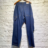 WALTER VAN BEIRENDONCK W&L.T. JEANS WITH ARTICULATED KNEES AND ZIPS