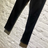 Y/PROJECT BLACK SKINNY HOT PANT SLIT JEANS