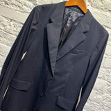 PRADA NAVY JACKET WITH WHITE INSERTS