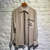 JEAN CHARLES DE CASTELBAJAC
BEIGE RAYON/VISCOSE ZIP SHIRT
