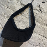 STEPHEN JONES BLACK TOWELLING ASYMMETRICAL VISOR