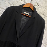 JONATHAN SAUNDERS BLACK WOOL COAT