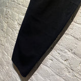 RICK OWENS BLACK TEXTURED PENCIL SKIRT
