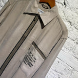JEAN CHARLES DE CASTELBAJAC
BEIGE RAYON/VISCOSE ZIP SHIRT