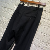 FILIPPA K BLACK WOOL PLEATED TROUSERS
