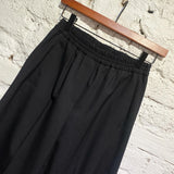 PAUL SMITH P.S. BLACK WIDE LEG ELASTICATED WAIST TROUSERS
