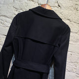 SHIPS NAVY WOOL TRENCH COAT