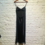 ANNA OCTOBER BLACK SLIP DRESS