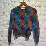 COMME DES GARÇONS SHIRT ARGYLE KNIT SWEATER