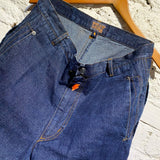 WALTER VAN BEIRENDONCK W&L.T. JEANS WITH ARTICULATED KNEES AND ZIPS
