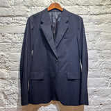 PRADA NAVY JACKET WITH WHITE INSERTS