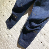 WALTER VAN BEIRENDONCK W&L.T. JEANS WITH ARTICULATED KNEES AND ZIPS