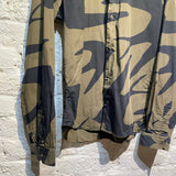 ALEXANDER MCQUEEN MCQ GREEN/BLACK SWALLOW SHIRT L/S