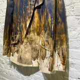 VIVIENNE WESTWOOD RAF JACKET PRINTED COTTON SATIN BRUSHSTROKES PRINT