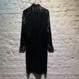 BOTTEGA VENETA BLACK ACETATE SHIRT DRESS