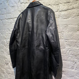 KATHERINE HAMNETT VINTAGE LEATHER OVERCOAT