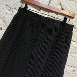ISSEY MIYAKE HOMME PLISSE BLACK TROUSERS