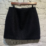 OUR LEGACY BLACK WOOL MINI SKIRT