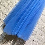 ROCHAS BLUE TULLE LONG SKIRT