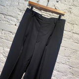 KENZO HOMME BLACK WOOL 3 BUTTON SUIT