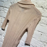 ALEXANDER MCQUEEN MCQ BEIGE FINE GAUGE KNIT TOP