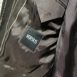 VERSACE VERSUS VINTAGE BROWN CHALK STRIPE SUIT