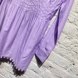 COPERNI LAVENDER COTTON SHIRT MINI DRESS