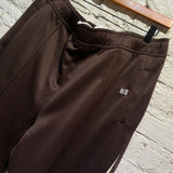 WALES BONNER BROWN/CREAM TRACK BOTTOMS