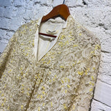JUNYA WATANABE CDG CREAM SEQUIN/BEADED TOP AD2003