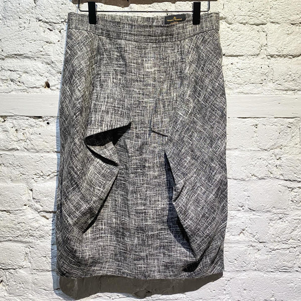 VIVIENNE WESTWOOD ANGLOMANIA GREY PATTERNED SKIRT