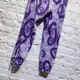 NEEDLES PURPLE PATTERN TOWELLING SWEATPANTS