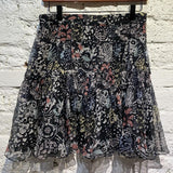 CHLOE SILK PRINT SKIRT