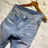MARTINE ROSE SIDE CUT OUT BLUE WASHED JEANS