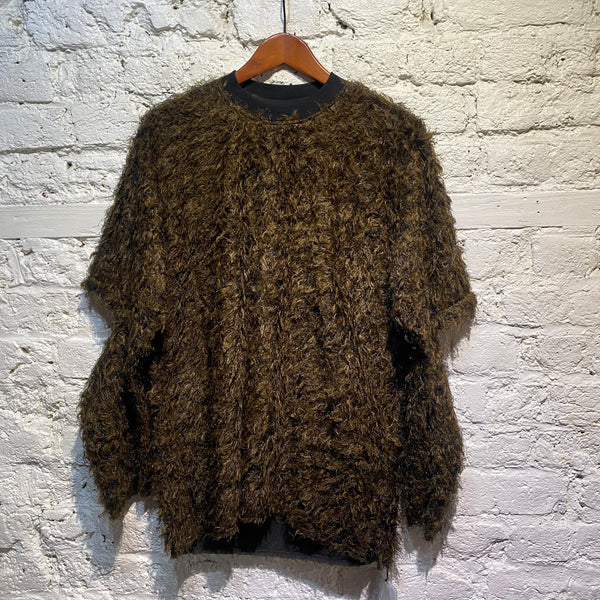 SONG FOR THE MUTE BROWN GOAT SPLIT SLEEVE KNIT