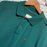 AIMÉ LEON DORE GREEN PIQUE POLO SHIRT