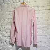 ALEXANDER MCQUEEN PINK STRIPED HARNESS SHIRT