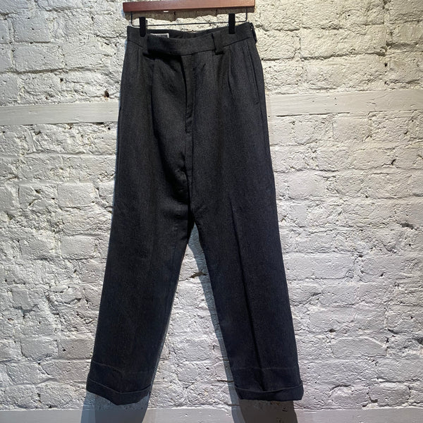 KAPTAIN SUNSHINE CHARCOAL WOOL TROUSERS