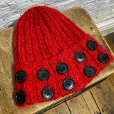 CHOPOVA LOWENA RED KNIT HAT