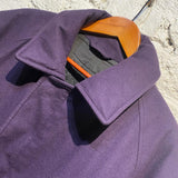 E TAUTZ PURPLE WOOL COAT