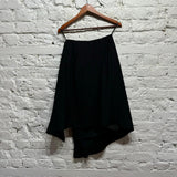 VALENTINO VINTAGE BLACK WRAP SKIRT