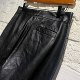 JW ANDERSON BLACK LEATHER TROUSERS