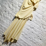 ACNE STUDIOS PALE YELLOW DRESS