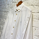 VIVIENNE WESTWOOD WHITE 2 BUTTON KRALL SHIRT