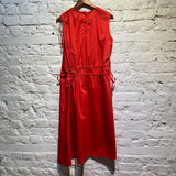 EUDON CHOI RED COTTON DRESS
